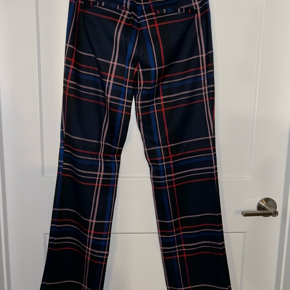 Plaid Trousers in Red and Blue - Picture 2 of 2